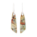 Strength-Hand-cut Natural Stone Pendant Earrings