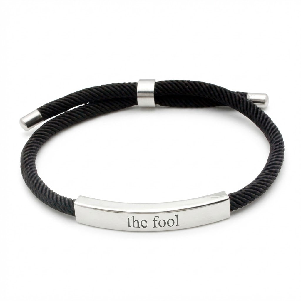 TFS-Engraved The Fool Tarot Bracelet